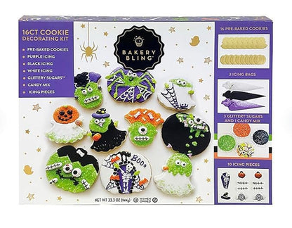 Halloween Cookie Decorating Kit PreBaked Cookies  Decorative Supplies dealsjust