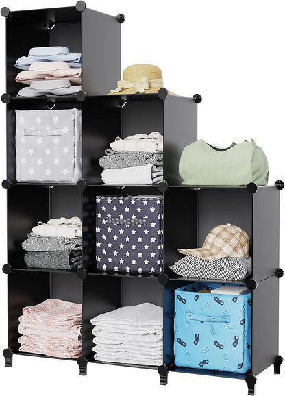 Portable 9Cube Closet Organizer for Garment Storage dealsjust