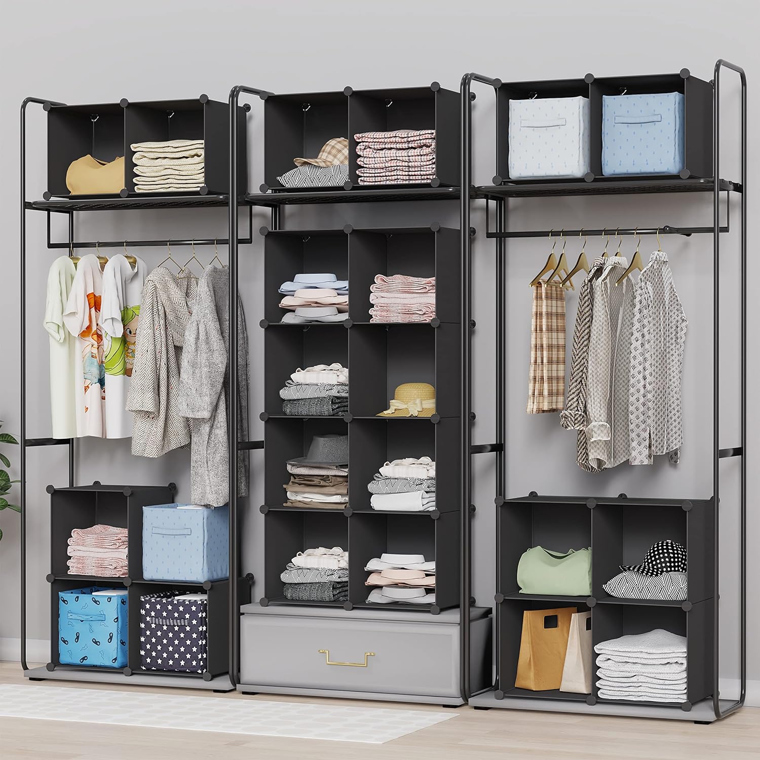 Portable 9Cube Closet Organizer for Garment Storage dealsjust