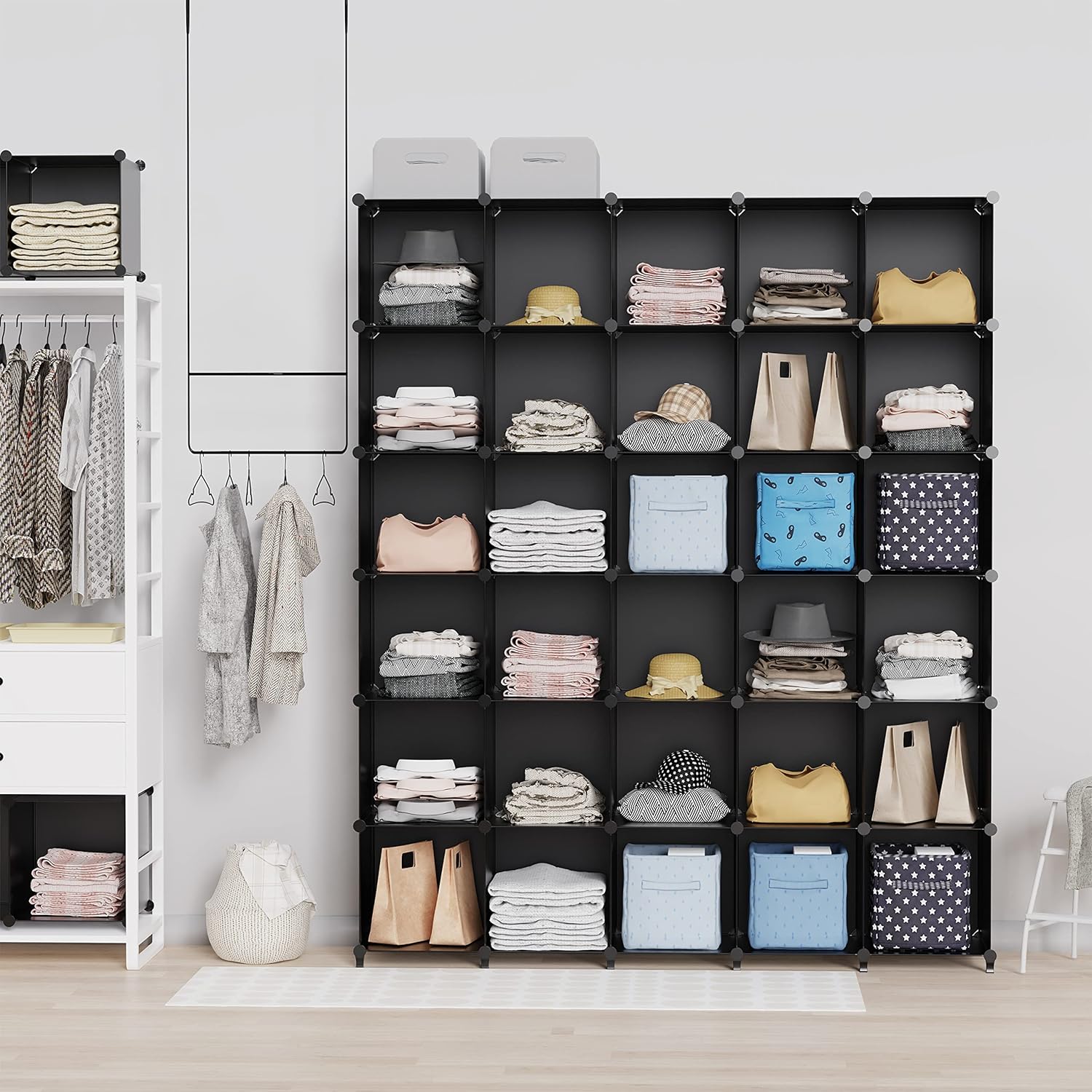 Portable 9Cube Closet Organizer for Garment Storage dealsjust