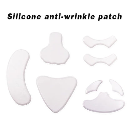 Reusable Anti Wrinkle Face Neck Chest Hand Eye Nose Pad Silicon Transparent Anti Microgroove Removal Sticker Skin Care Patch