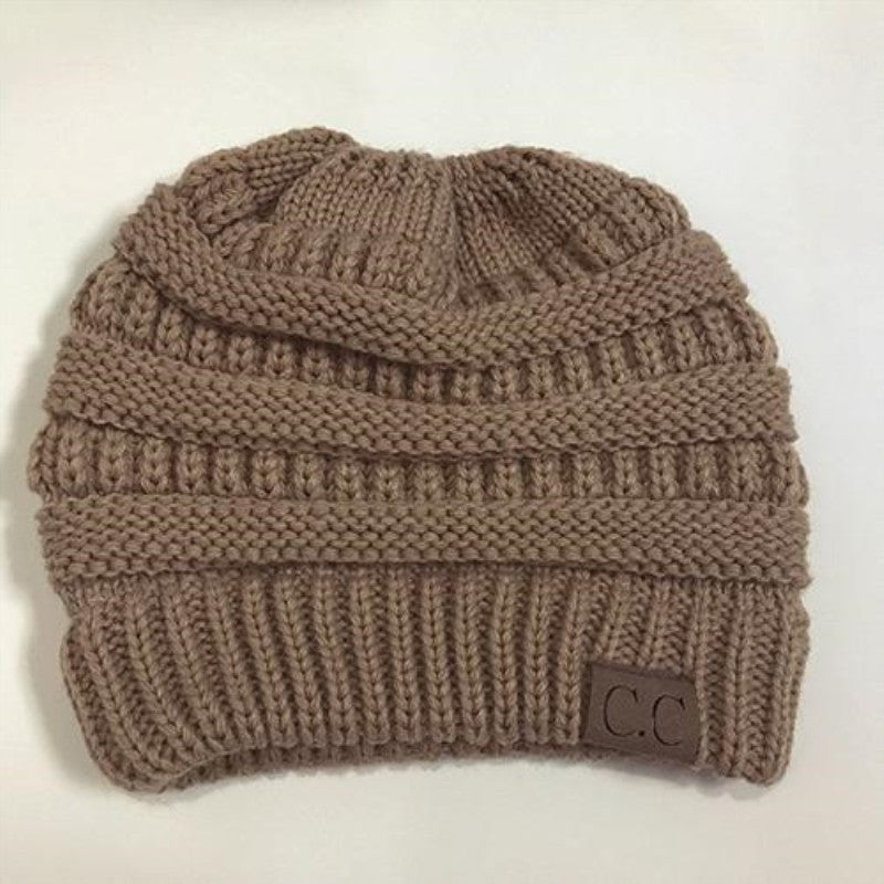 Vertical Knit Ski Cap