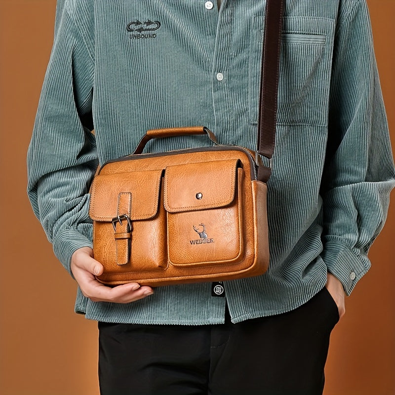 Men's Shoulder Bag: Business Satchel, Crossbody, and Casual Bag for Boys and Men