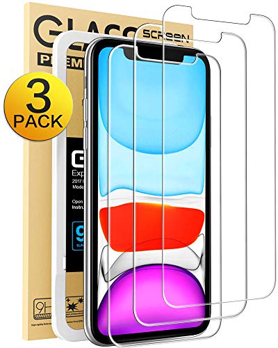 Tempered Glass Film for Apple iPhone XR & iPhone 11, 3-Pack