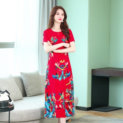 Summer Dress New 2019 Plus size cotton Elegant 7